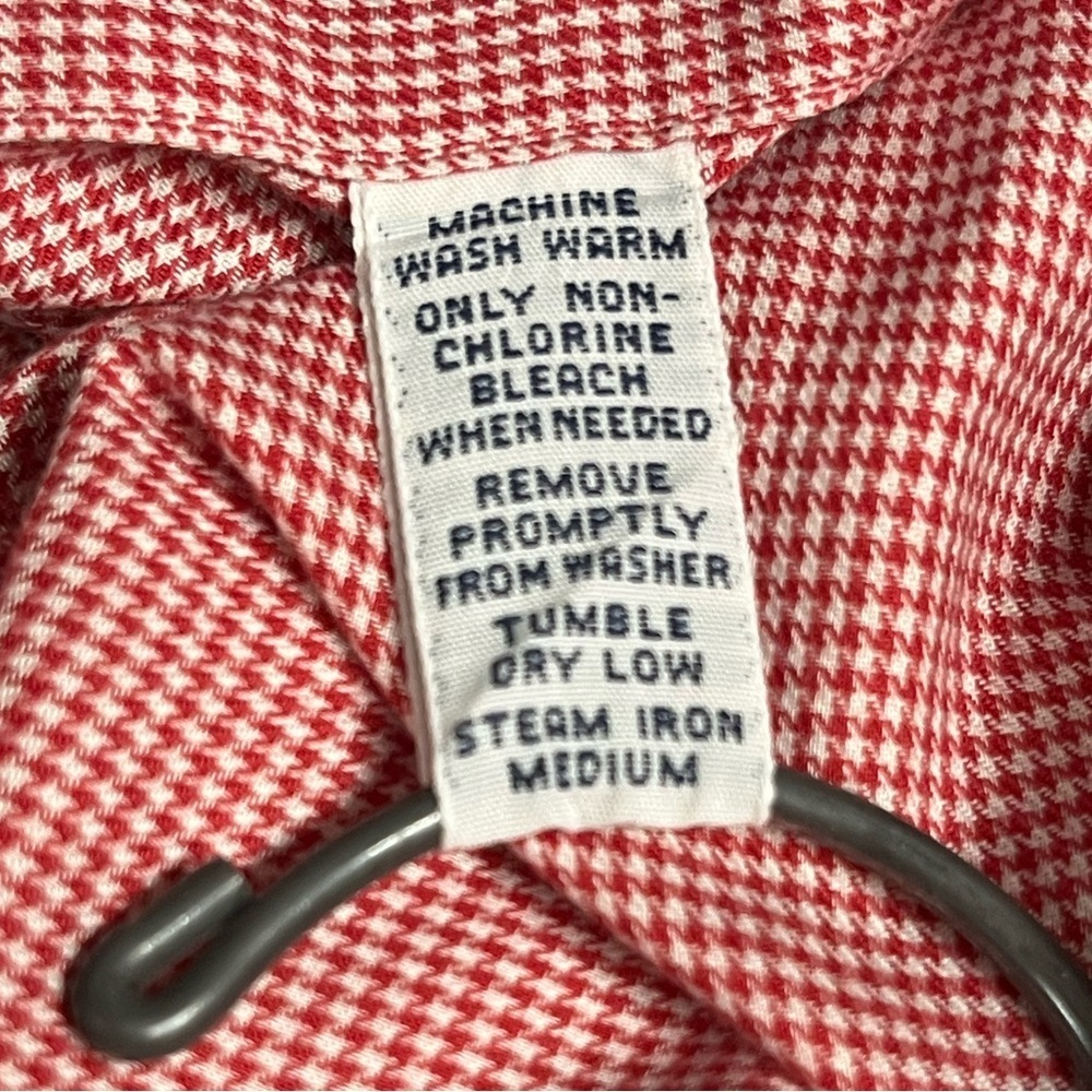Ralph Lauren Blake 100% Cotton Red and White Plaid Casual Button Down Shirt - Picture 7 of 7